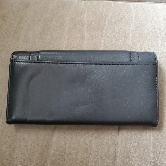 KATE SPADE TOMPKINS SQUARE FLAP CHRISSY Wallet In Black - Picture 5 of 10